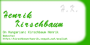 henrik kirschbaum business card